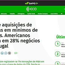 Fuses e aquisies de empresas em mnimos de trs anos. Americanos reduzem em 28% negcios em Portugal